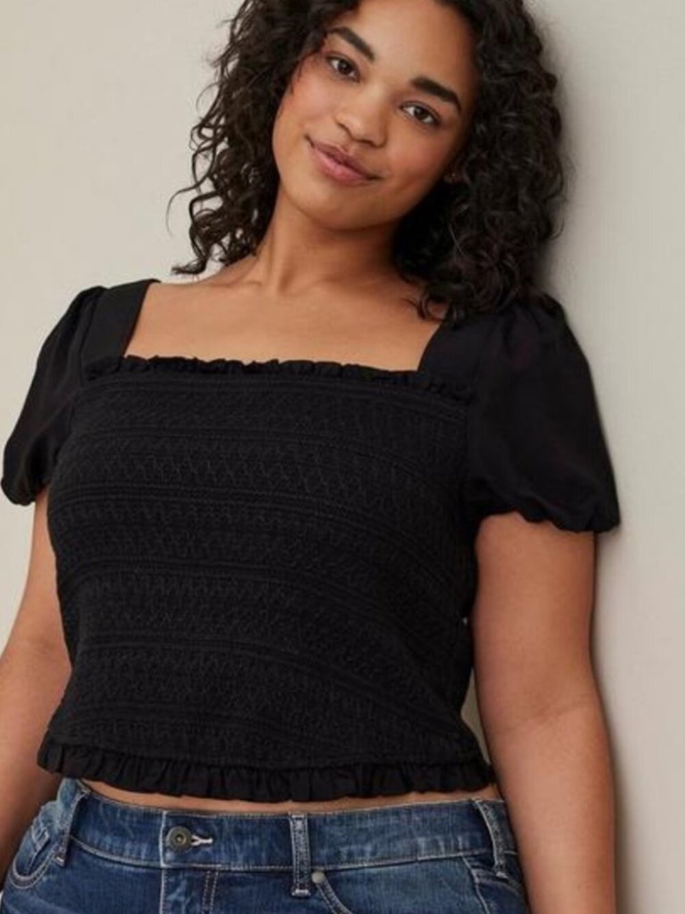 Torrid, Crop top w/ sleeves